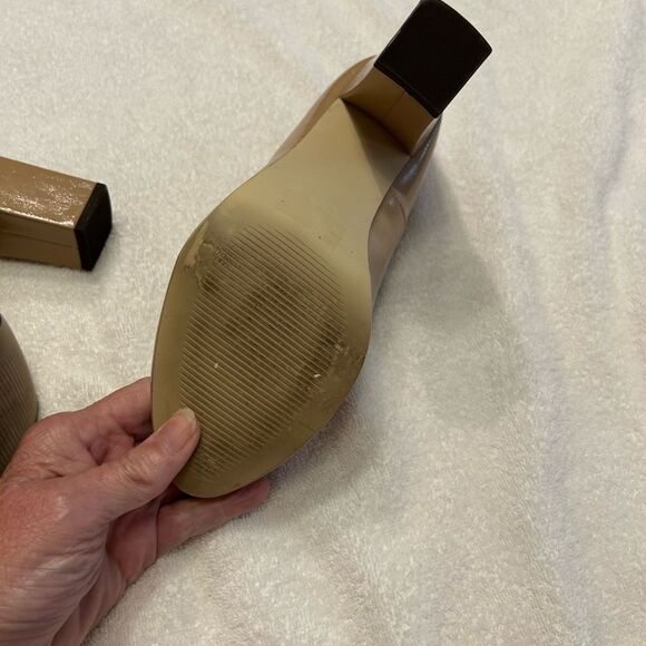 Cato Tan Heels with Strap - Picture 5 of 5